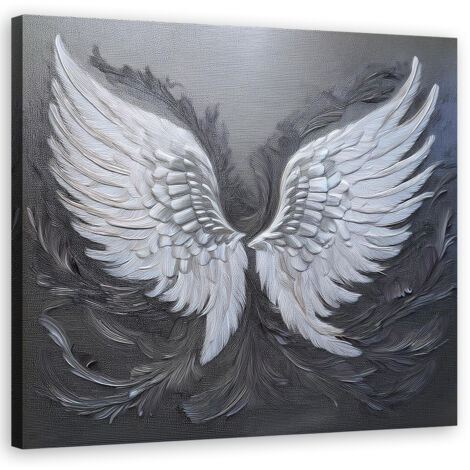 Tableau déco Ailes d'ange rétro vintage 30x30 (1/5)