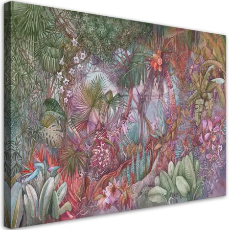 Tableau sur toile Jungle profonde 100x70 (1/5)