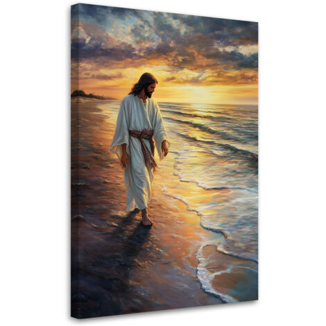 Tableau déco Jésus-Christ marchant sur l'eau 40x60 (1/5)