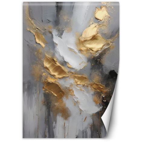 Fototapete abstrakt gold-grau im Glamour-Stil 100x140 cm (1/5)