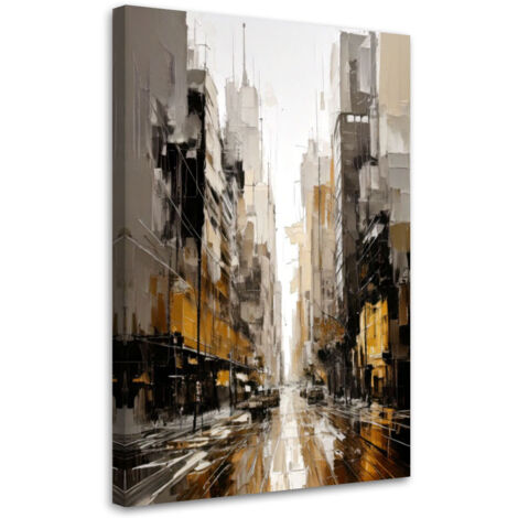Tableau déco Ville Ruelle Moderne 70x100 (1/5)