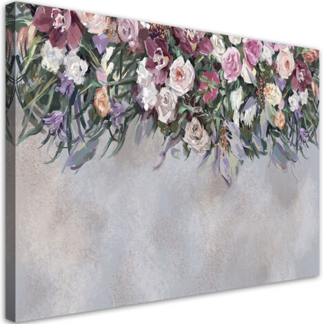 Tableau déco Fleurs envahiées 90x60 (1/5)