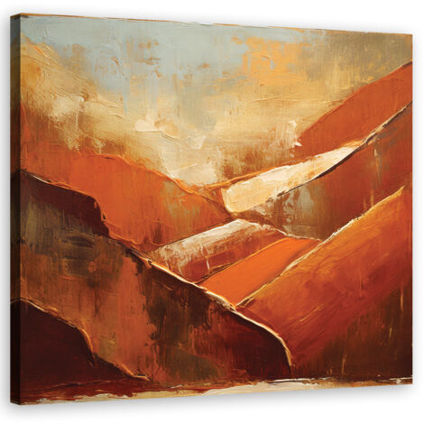 Tableau déco Orange Abstraction 50x50 (1/5)
