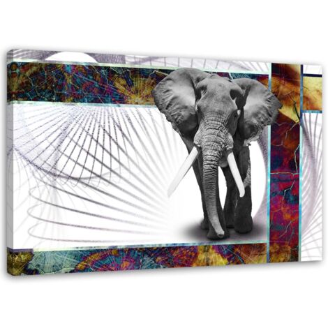 Tableau sur toile Animaux éléphants 60x40 (1/5)
