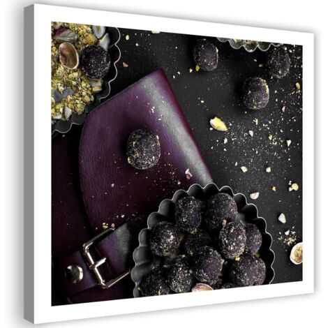 Tableau sur toile Truffes Pralines 60x60 (1/5)