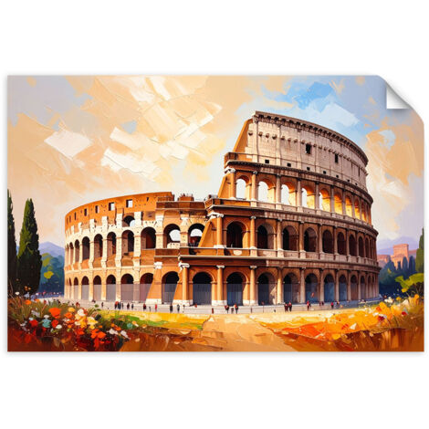 Poster autocollant Colisée à Rome Vue 45x30 (1/3)