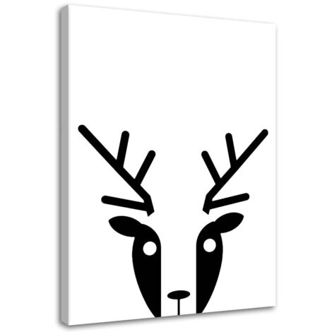 Tableau sur toile Cerf Animaux 40x60 (1/5)