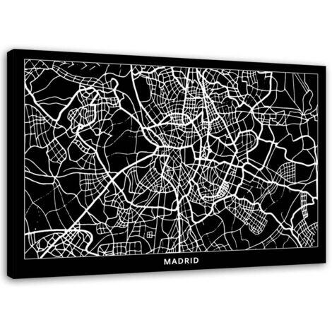 Tableau sur toile Plan de Madrid 60x40 (1/5)