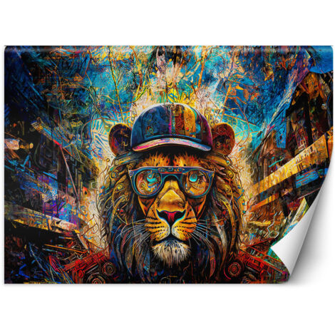 Papier peint Lion Animaux colorés 350x245 (1/5)