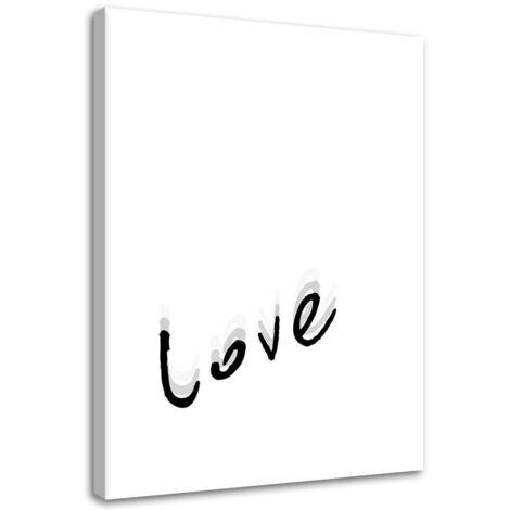 Tableau sur toile Amour Love Inscription typographique 40x60 (1/5)