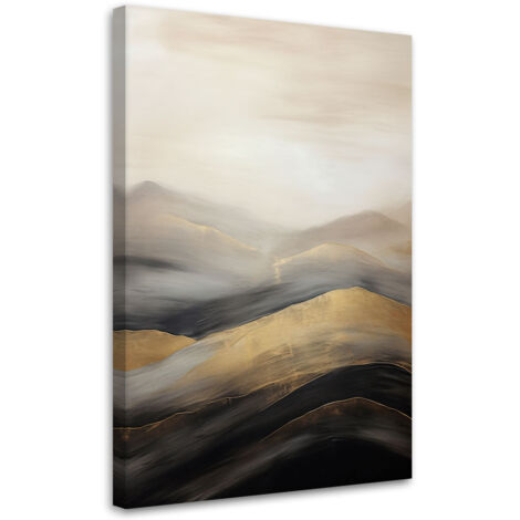 Tableau sur toile Montagnes boho beige 40x60 (1/5)