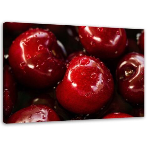 Tableau sur toile Cerises rouges 60x40 (1/5)