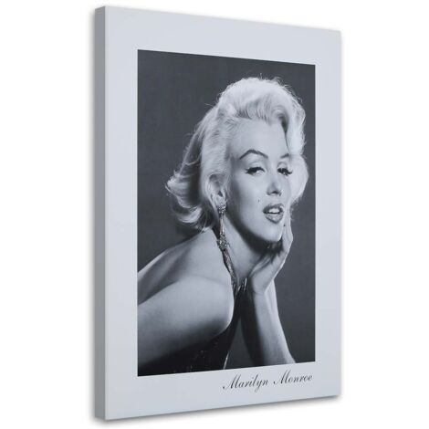 Tableau sur toile Marilyn Monroe Noir et blanc 40x60 (1/5)
