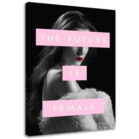 Tableau sur toile Inscription The Future is Female 40x60 (1/5)