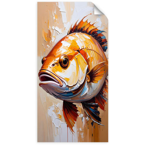 Autocollant mural Imitation de peinture de poisson 60x120 (1/3)