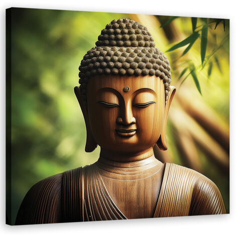 Tableau déco Statue de Bouddha Zen 30x30 (1/5)