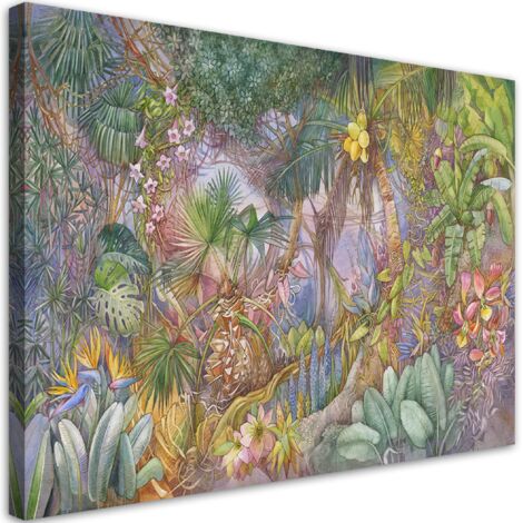 Tableau sur toile Jungle profonde 100x70 (1/5)