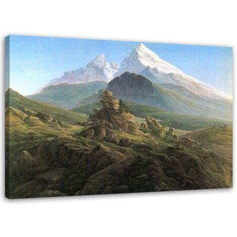 Tableau sur toile REPRODUCTION Le Watzmann - Friedrich 60x40 (1/5)