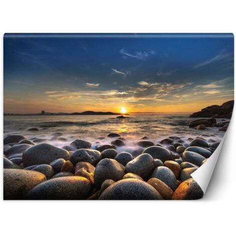 Papier peint Coucher de soleil pierres marines 150x105 (1/5)
