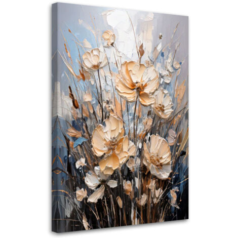 Tableau déco Fleurs Impression Bouquet de fleurs pastel 40x60 (1/5)