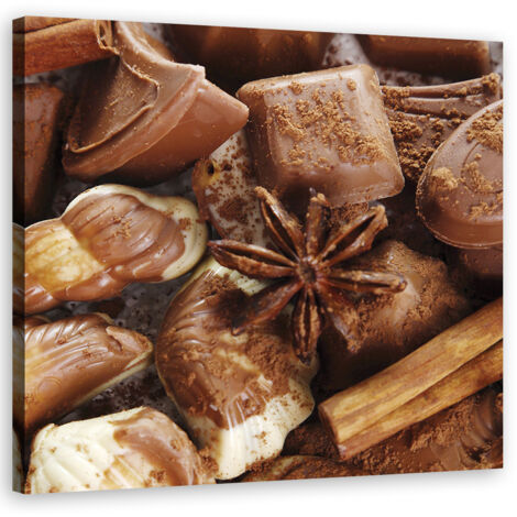 Tableau sur toile Chocolat avec anis 60x60 (1/5)