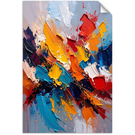 Autocollant Film Explosion de couleurs Effet peinture abstraite 90x130 (1/3)