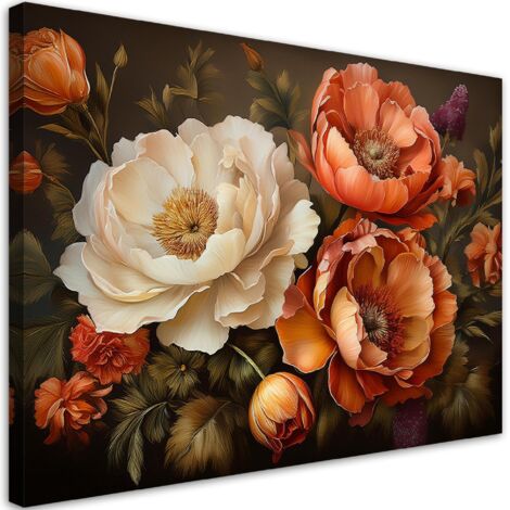 Tableau déco Nature Botanicals Feuillage Fleurs 60x40 (1/5)