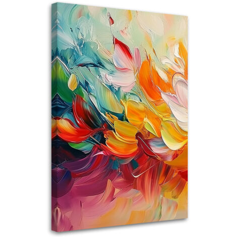 Tableau déco Abstraction moderne colorée 40x60 (1/5)