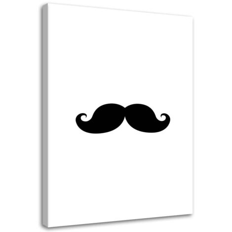 Tableau sur toile Moustache Hipster 60x90 (1/5)