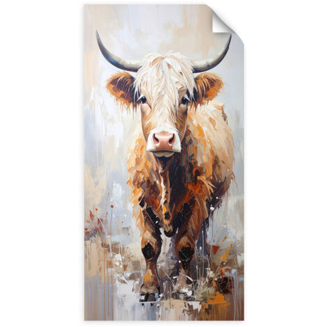Poster autocollant Vache écossaise animaux nature 60x120 (1/3)