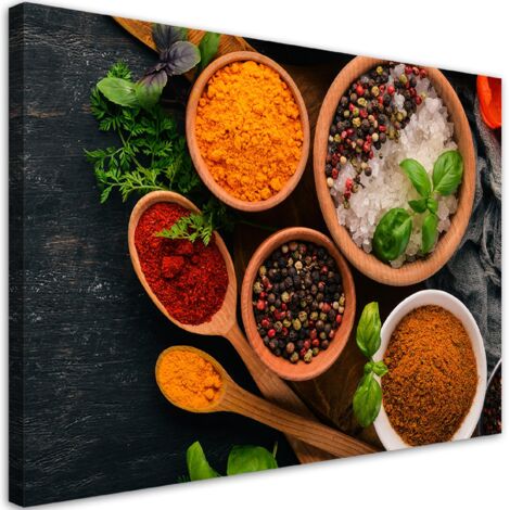 Tableau sur toile Aliments aux épices aromatiques 90x60 (1/5)