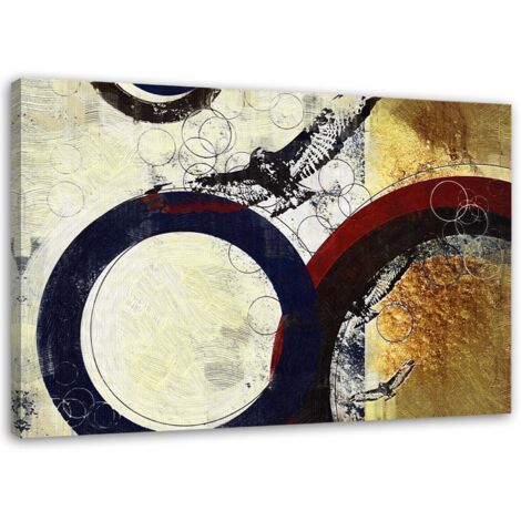 Tableau sur toile Abstrait Cercle 60x40 (1/5)