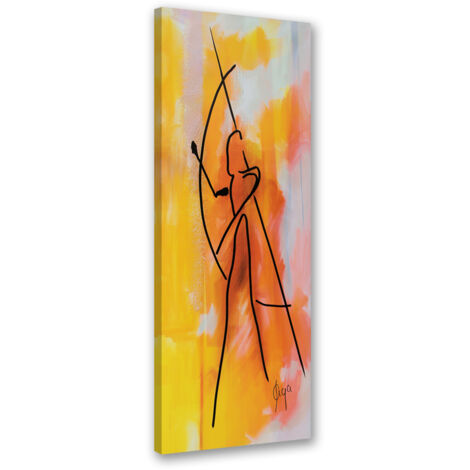 Tableau sur toile Archer africain 30x90 (1/5)