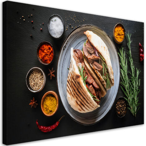 Tableau déco Assaisonnement pour Kebab Assaisonnement pour Kebap Assaisonnement pour Cuisine 60x40 (1/5)