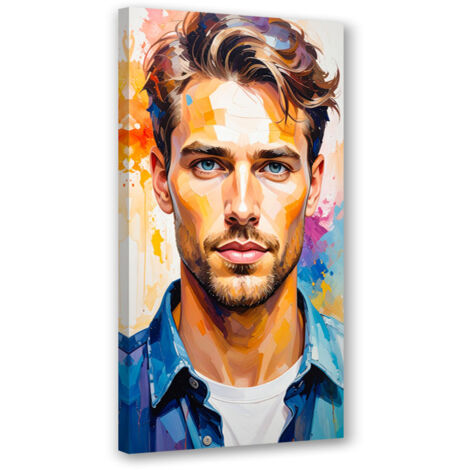 Tableau déco Portrait homme modèle 40x80 (1/4)