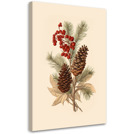 Tableau sur toile Décorations de sapin de Noël 40x60 (1/5)