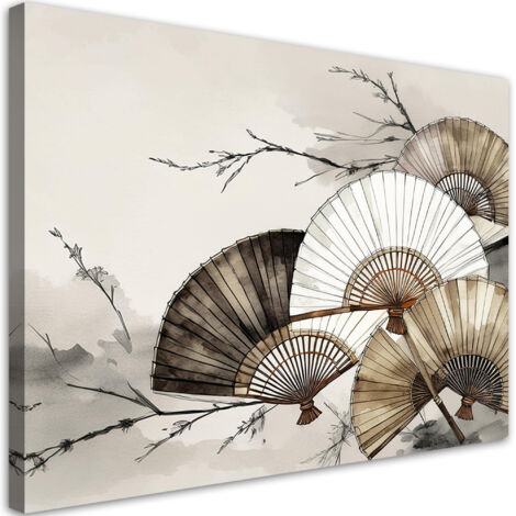 Tableau déco Éventails japonais 60x40 (1/5)