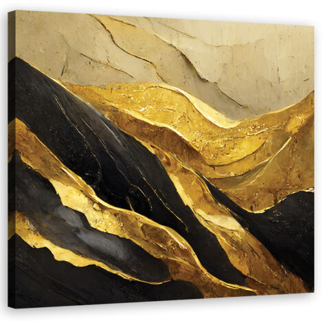 Tableau déco Or Glamour Abstrait 40x40 (1/5)