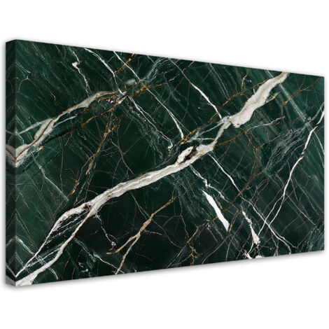 Tableau déco Structure de la pierre de marbre vert 100x50 (1/5)