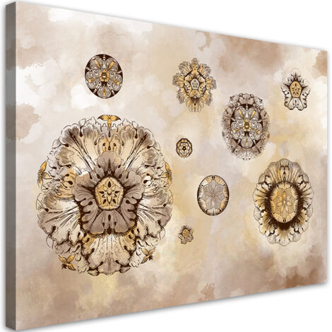 Tableau sur toile Formes géométriques florales 60x40 (1/5)
