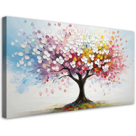 Tableau déco Arbre coloré 100x50 (1/5)