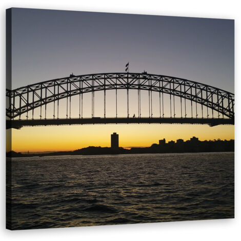 Tableau sur toile Pont New York 60x60 (1/5)