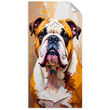 Autocollant Film Chien bouledogue animal beige 60x120 (1/3)
