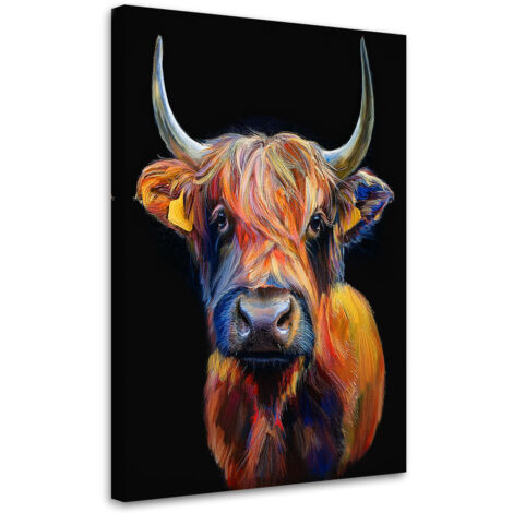 Tableau déco Vache écossaise Animaux 60x90 (1/5)
