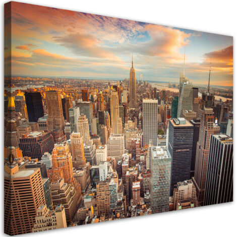 Tableau sur toile Panorama New York City 90x60 (1/5)