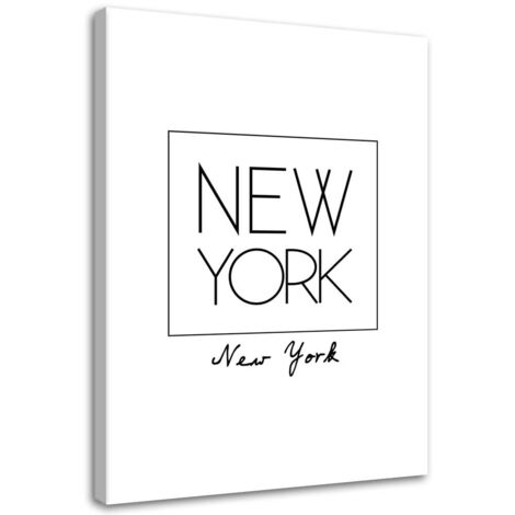 Tableau sur toile inscription New York 40x60 (1/5)