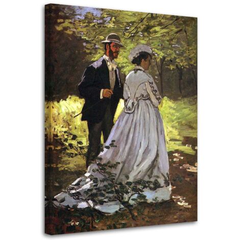 Tableau déco REPRODUCTION Bazille et Camille C. Monet 40x60 (1/5)
