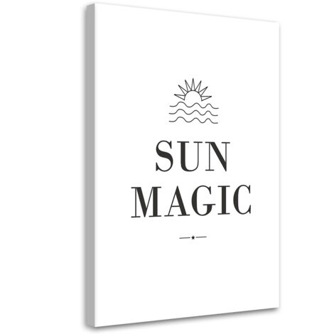 Tableau sur toile Inscription Magie du soleil 60x90 (1/5)
