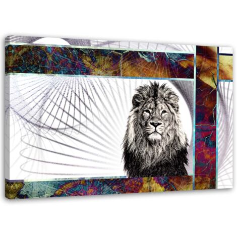 Tableau sur toile Animaux lions 60x40 (1/5)