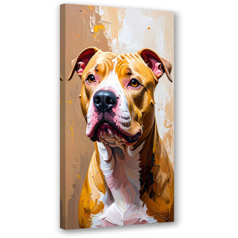 Tableau déco Chien pitbull Animal 50x100 (1/4)
